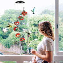 Load image into Gallery viewer, Vianys Wind Chime Hummingbird Feeder